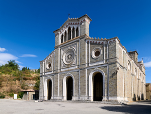 Cortona Arezzo Tuscany Italy. Basilica Santa Margherita hilltop