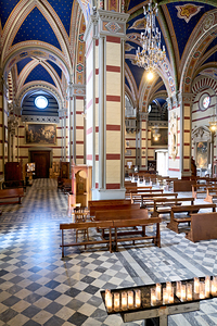 Cortona Arezzo Tuscany Italy. Basilica Santa Margherita hilltop