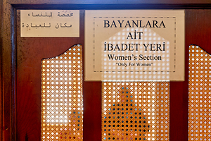 Istanbul Turkey. The Blue Mosque. Womens section