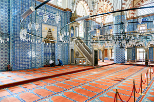 Istanbul Turkey. Rüstem Pasha Mosque