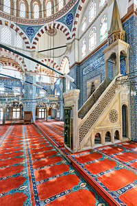 Istanbul Turkey. Rüstem Pasha Mosque