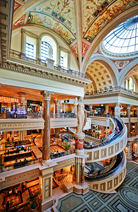 The Shopping Mall at Caesars Palace Hotel. Las Vegas Nevada USA