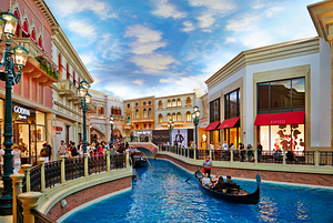 Little Venice at Venetian Hotel and Casino. Las Vegas Nevada USA