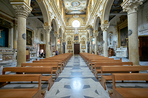 Matera Basilicata Italy. Basilica Pontificia Cattedrale di Maria Santissima della Bruna e SantEustachio