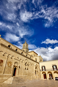 Matera Basilicata Italy. Basilica Pontificia Cattedrale di Maria Santissima della Bruna e SantEustachio