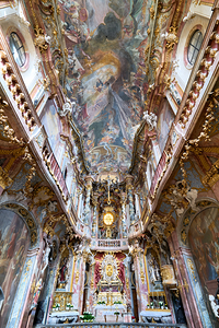 Germany Bavaria Munich. St. Johann Nepomuk the Asam Church Asamkirche