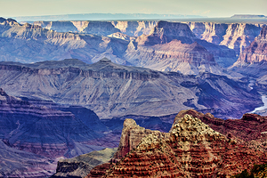 Grand Canyon. Arizona USA. Scenic lookout on the South Rim