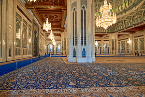Oman. Muscat. Sultan Qaboos Grand Mosque