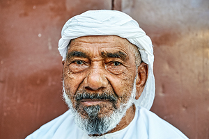 Oman. Muscat. Portrait of omani men