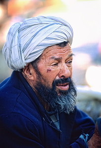Pakistan. Portrait of a man at Shandur Pass