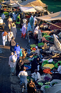 Pakistan. The street market in Lahore