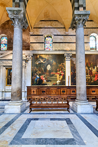 Pisa Tuscany Italy. The interior of the Cathedral