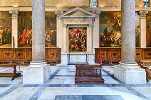 Pisa Tuscany Italy. The interior of the Cathedral