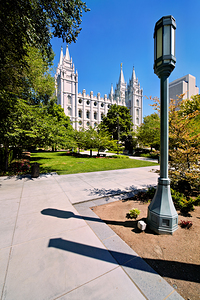 Salt lake Temple. Salt Lake City. Utah USA