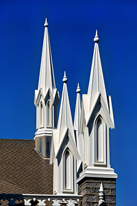 The Assembly Hall. Temple Square. Salt Lake City Utah USA