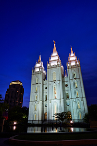 Salt Lake Mormon Temple. Salt Lake City Utah USA