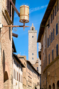 San Gimignano. Tuscany. Italy. The fine towers of the old city