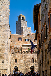 San Gimignano. Tuscany. Italy. The fine towers of the old city