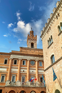 Foligno Umbria Italy. The Town Hall Communal Palace