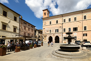 Spello Umbria Italy. Piazza della Repubblica