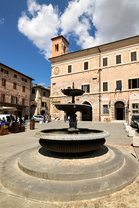Spello Umbria Italy. Piazza della Repubblica