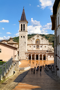 Spoleto Umbria Italy. Duomo di Spoleto Cathedral