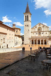 Spoleto Umbria Italy. Duomo di Spoleto Cathedral