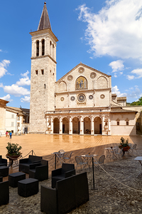 Spoleto Umbria Italy. Duomo di Spoleto Cathedral