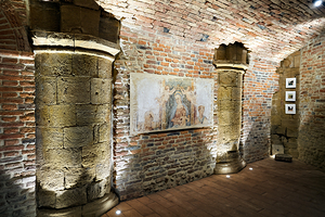 Città della Pieve Umbria Italy. The Cathedral of San Gervasio e Protasio. The crypt