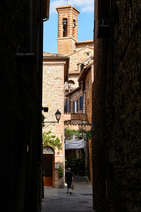Città della Pieve Umbria Italy. The alleys in the old town