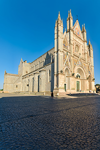 Orvieto Umbria Italy. The facade of the Cathedral