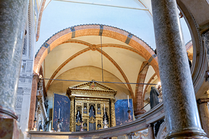 Verona Veneto Italy. Verona Cathedral Duomo di Verona. The organ