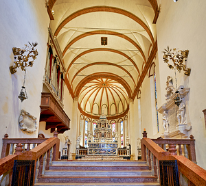 Vicenza Veneto Italy. Santa Corona is a Gothic-style Roman Catholic church