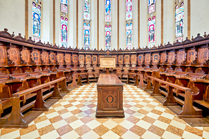 Vicenza Veneto Italy. Santa Corona is a Gothic-style Roman Catholic church