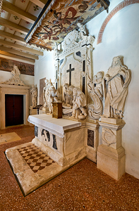 Vicenza Veneto Italy. Santa Corona is a Gothic-style Roman Catholic church