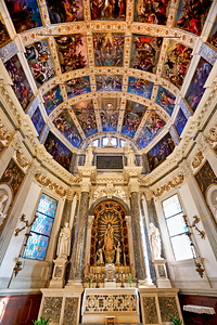 Vicenza Veneto Italy. Santa Corona is a Gothic-style Roman Catholic church