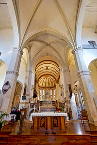 Vicenza Veneto Italy. Santa Corona is a Gothic-style Roman Catholic church