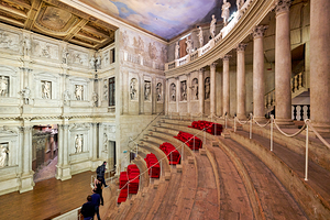 Vicenza Veneto Italy. The interiors of the Teatro Olimpico Olympic Theatre
