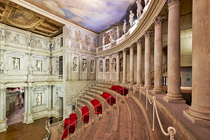 Vicenza Veneto Italy. The interiors of the Teatro Olimpico Olympic Theatre