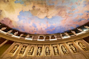 Vicenza Veneto Italy. The interiors of the Teatro Olimpico Olympic Theatre