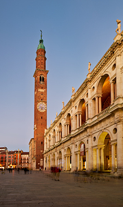 Vicenza Veneto Italy. The Basilica Palladiana is a Renaissance building in the central Piazza dei Signori in Vicenza