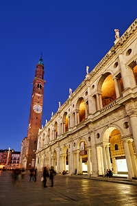 Vicenza Veneto Italy. The Basilica Palladiana is a Renaissance building in the central Piazza dei Signori in Vicenza