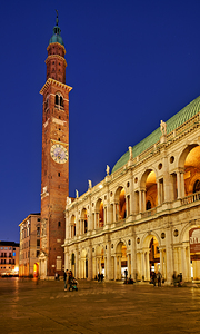 Vicenza Veneto Italy. The Basilica Palladiana is a Renaissance building in the central Piazza dei Signori in Vicenza