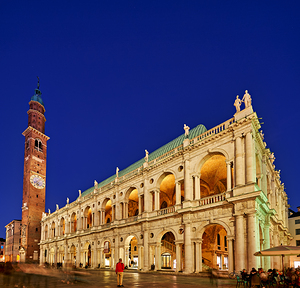 Vicenza Veneto Italy. The Basilica Palladiana is a Renaissance building in the central Piazza dei Signori in Vicenza
