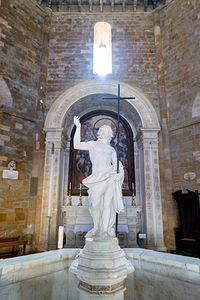 Volterra Tuscany Italy. The Baptistery of San Giovanni