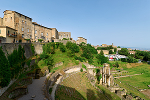 Volterra Tuscany Italy. The roman theatre