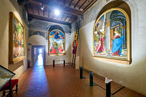 Volterra Tuscany Italy. Paintings at Pinacoteca and Museo Civico