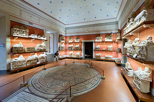 Volterra Tuscany Italy. Guarnacci Museum of Etruscan Artifacts. Cinerary Urns