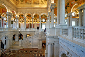 Inside the Library of Congress. Washington D.C.