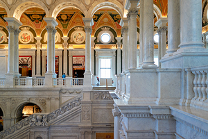 Inside the Library of Congress. Washington D.C.